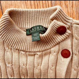Ralph Lauren camel button down sweater